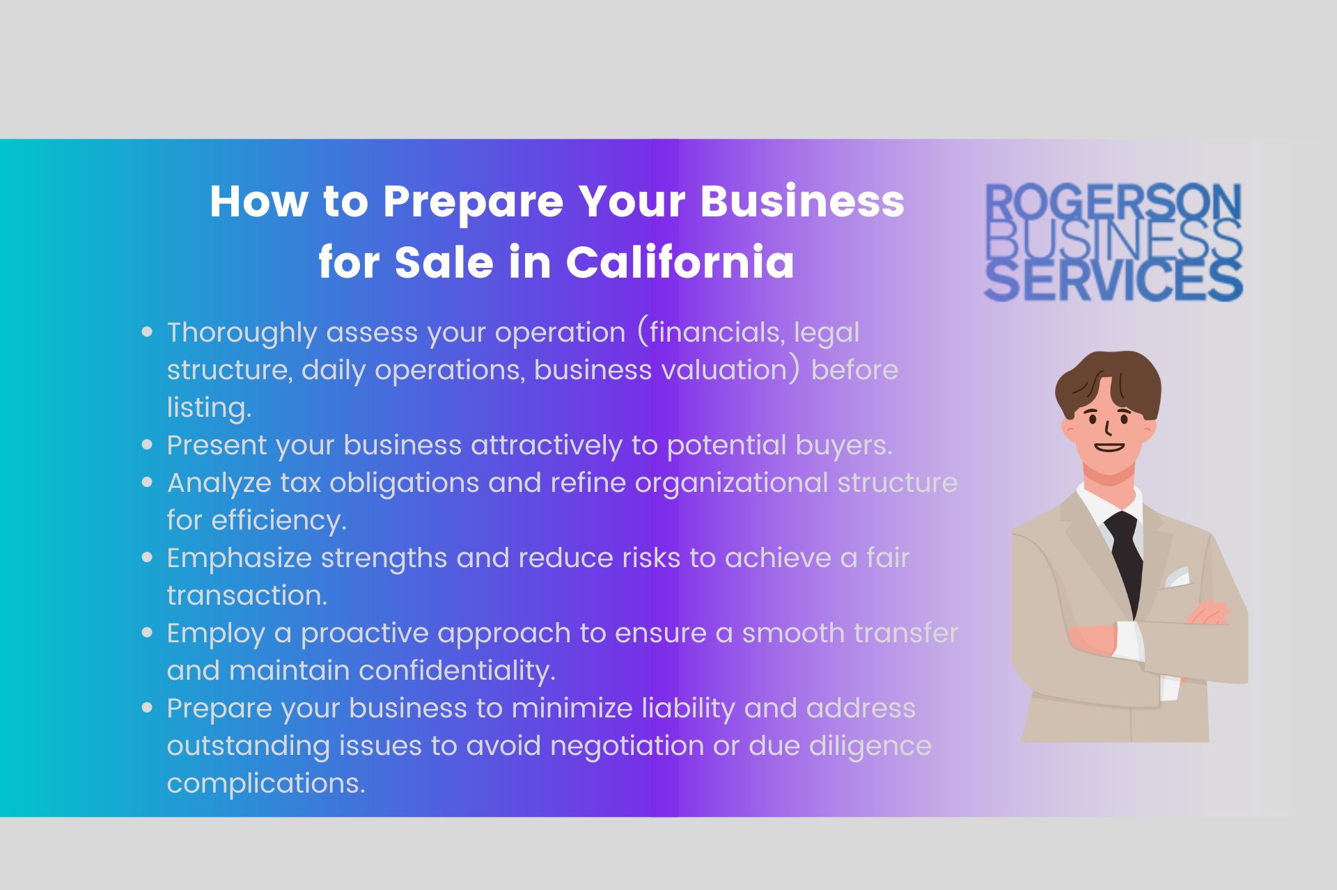 How To Prepare Your Business For Sale | California Expert Guide