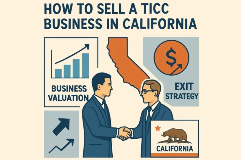 Digital art image: How to Sell a TICC Business in California (Valuation, Buyers & Exit Strategy)