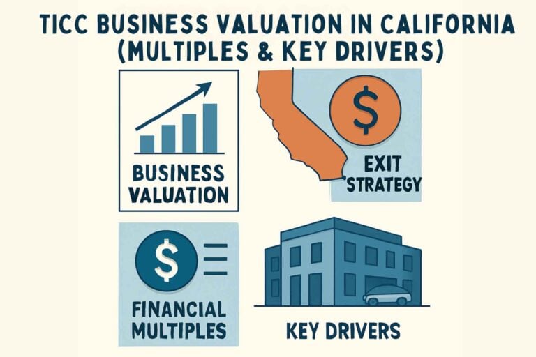 Digital Arts image: TICC Business Valuation in California (Multiples & Key Drivers)