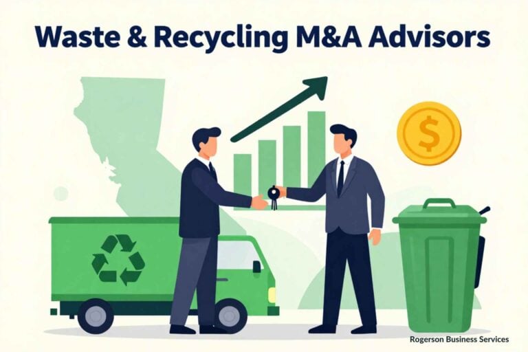 Image that reflects this topic very well: Waste & Recycling M&A Advisors in California